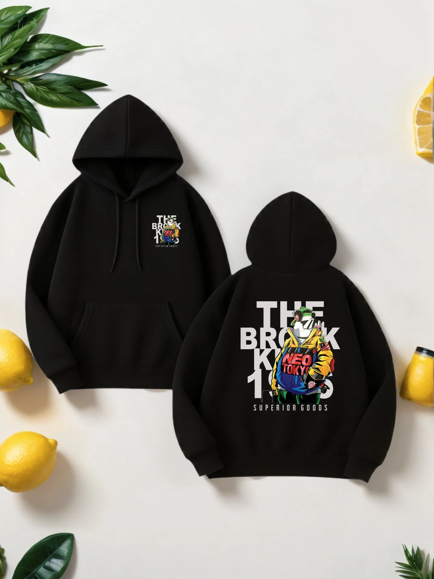 

Мужская толстовка с графическим рисунком, уличная толстовка с капюшоном с мультяшным принтом для молодых мужчин, на флисовой подкладке, для повседневной носки