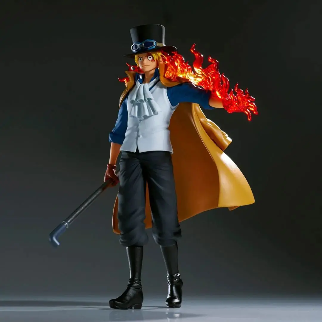 Original  BANPRESTO One Piece THE LOGIA SABO Anime Figure Toy PVC Model Collection Action Figurine Birthday Gift Doll images - 6