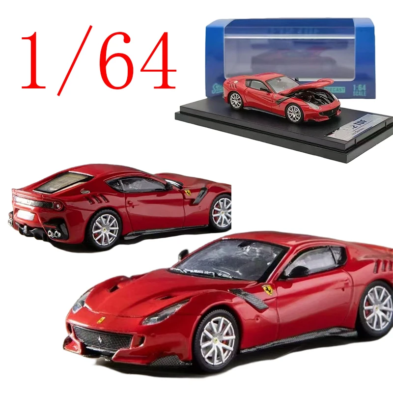 

SH литая под давлением модель автомобиля из сплава в масштабе 1/64 Ferrari F12 TDF, игрушка для мальчиков, игровой автомобиль, подарок в оригинальной коробке