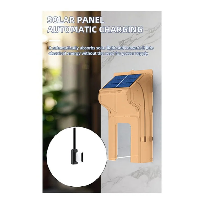 LBER Smart Doorbell Camera With Solar Charging, Waterproof, Night Vision, HD, Two-Way Intercom Voice For Home Security