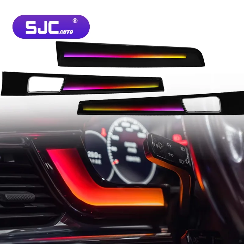 NewSJC Upgrade Car Dynamic Ambient Light for Porsche Panamera 2017-2023 Models 64-color LED Symphony Interior Trim Accessories
