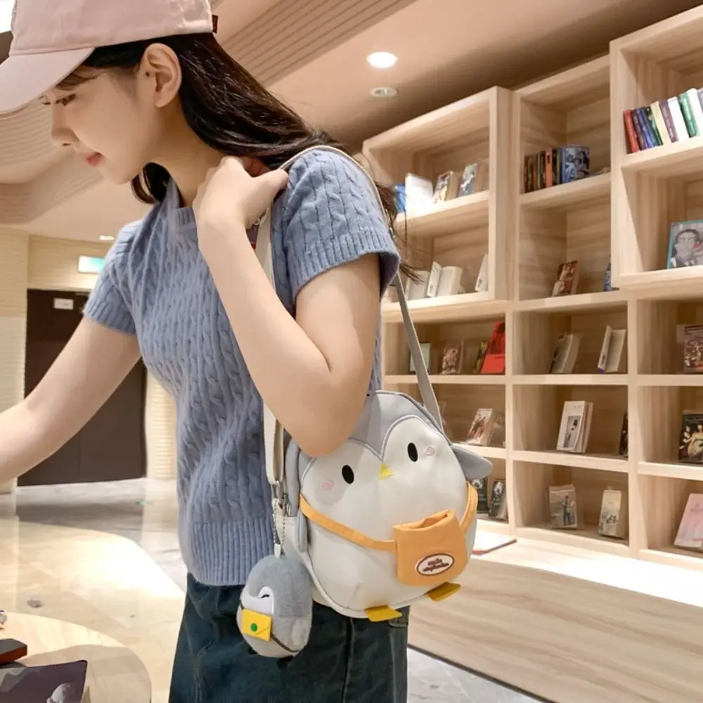 Nylon Penguin Shoulder Bag Fashion Large Capacity Comfortable Shopping Bag Portable Cute Evening Bag Women