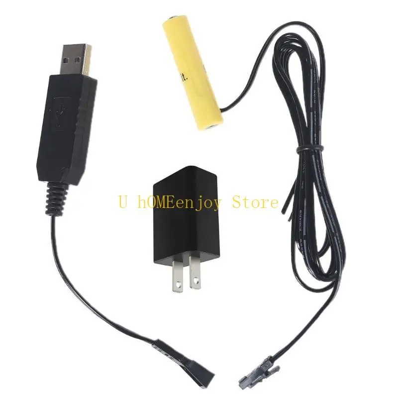 

B0KF Съемный блок питания AAA, USB-адаптер питания, заменяет 1-4 батарейки AAA