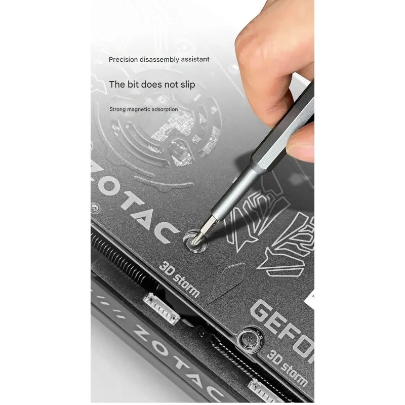 Magnetic Precision Screwdriver Set for Phone Laptop Repair, with Multiple Bits for Watch Glasses Disassembly Tool Kit image 5