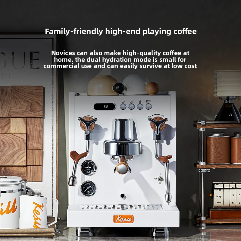 ماكينة القهوة التجارية الإيطالية، غلاية مزدوجة K7Pro قابلة للعد، منزلية صغيرة شبه أوتوماتيكية #2