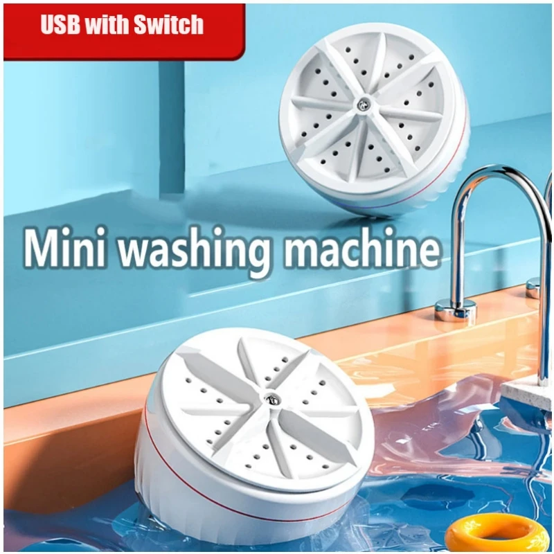 Blue light Disinfect USB High power with Switch Mini Portable Washing Machine for Socks Underwear Panties  Wash Dishes Travel