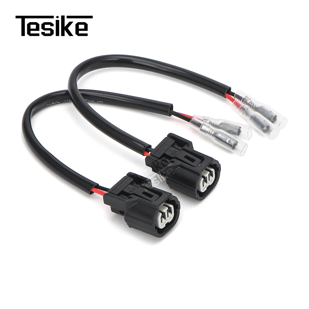 2 Wires Turn Signal Adapter Plug Connector Harness For Kawasaki Ninja ZX-4R ZX-4RR Ninja650 Ninja 650 2023 2024