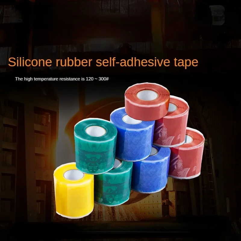 

Fireproof flame-retardant insulated power high-voltage high-temperature resistant Silicone rubber self-adhesive electrical tape