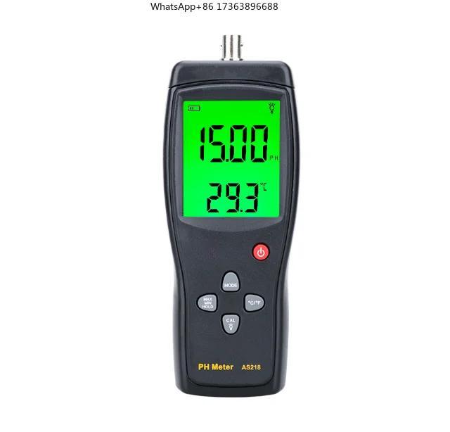 AS218 Digital PH Meter Range 0.00~14.00pH Soil PH Tester Aquarium Pool Water Liquid PH Acidity Meter Brand-new
