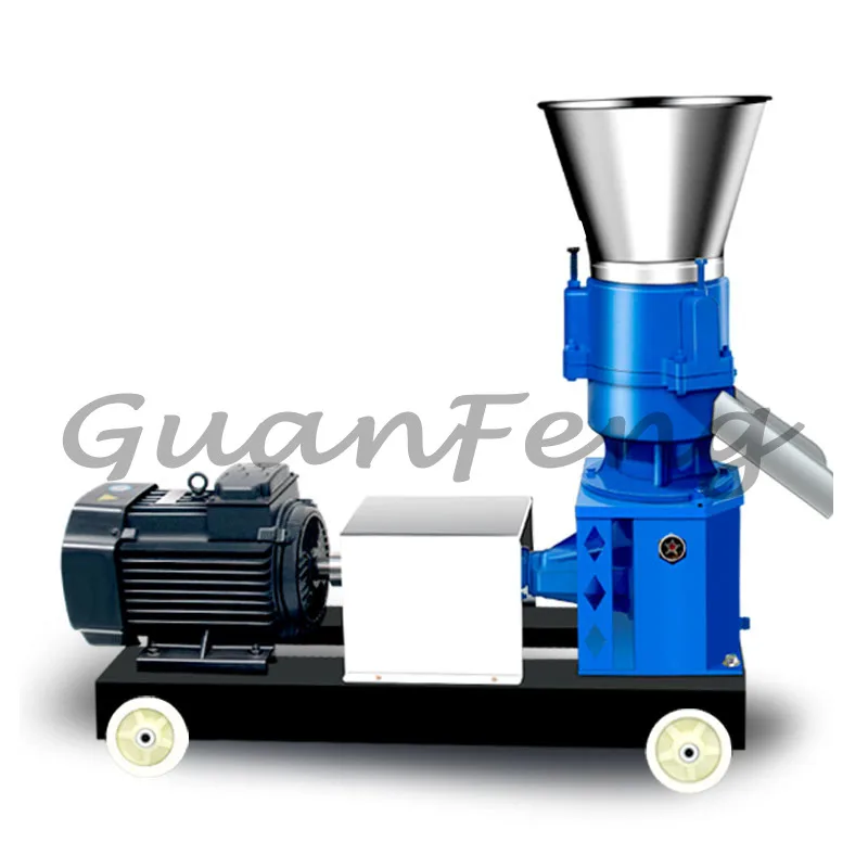 Molino de pellets de 150-200 kg/h, máquina para fabricar pellets de alimentos, granulador eléctrico de alimentos para animales, para granos, paja, pescado, pollo, cerdo, aves de corral