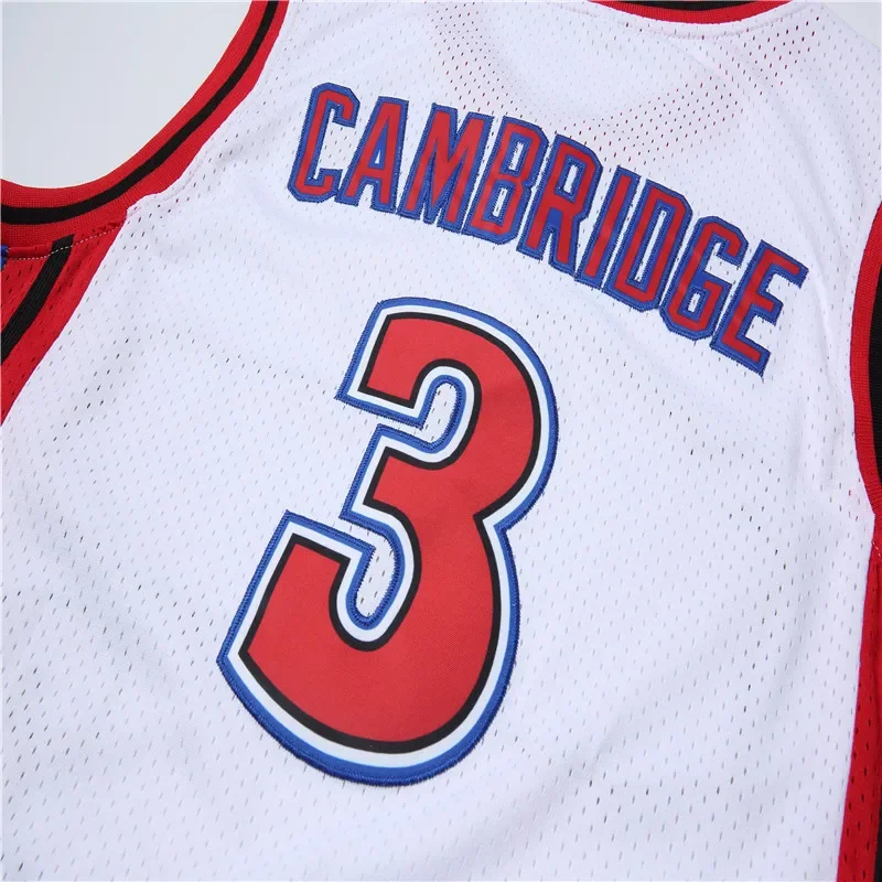 Aaliyah19# Brick Layers CAMBRIDGE 3 White Basketball Jersey Suit Clothes  Halloween Cosplay Jersey Shirts Clothing