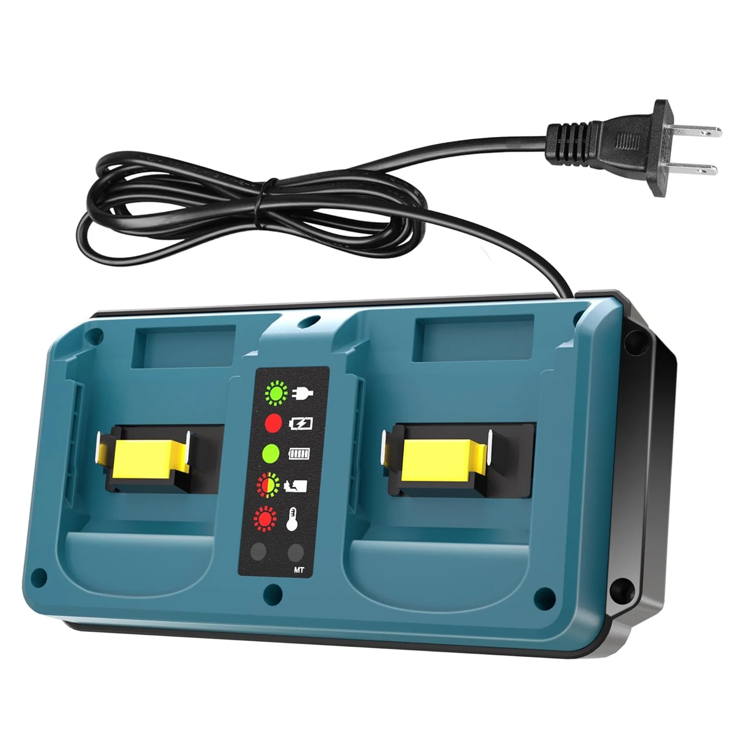 

Dual Ports Charger Replacement for Makita 18V Battery Charger Compatible for Makita 14.4V-18V Li-ion Battery BL1815 BL1820 BL183