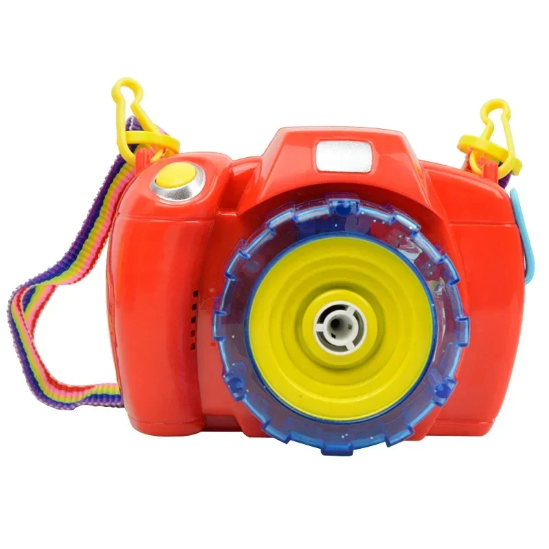 [Grappig] Volautomatische Licht En Geluid Glanzende Bubble Camera Pistool Outdoor Speelgoed Kids Bubble Club Waterpistool Zeepbel Blazer Cadeau