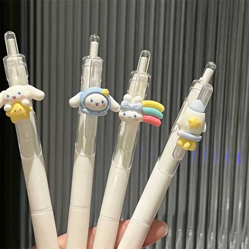 Sanrio Kawaii Cinnamoroll Ballpoint Pen 0.5mm Black Ink Gel Pen Ballpoint Pen Cartoon Ballpoint Pens Cute Korean School Supplies