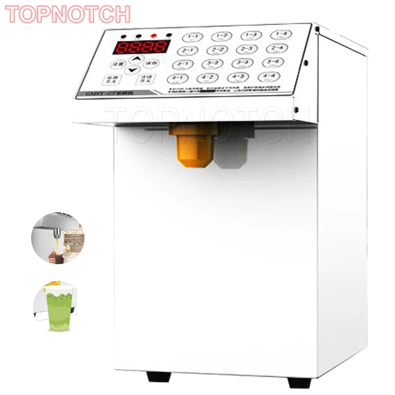 Milk Tea Equipment 16 Keys Quantitative Fructose Machine Automatic Electric Syrup Sugar Dispenser For Pearl Milk Tea Shop