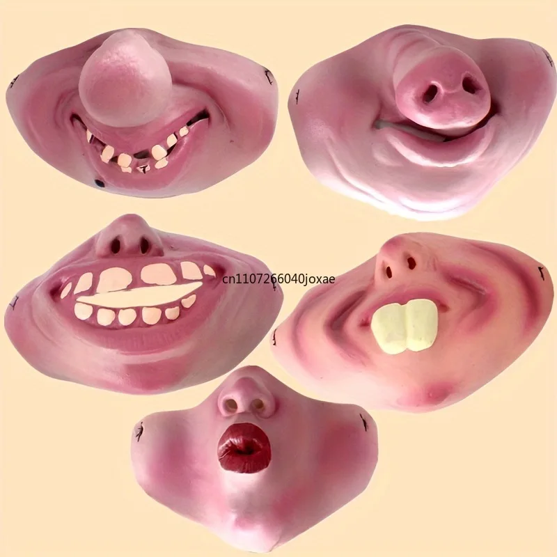 2026 New Funny Adult Party Mask Latex Clown Cosplay Hallowmas Party Decor Half Face Horrible Scary Mask Party Decoration Supplie