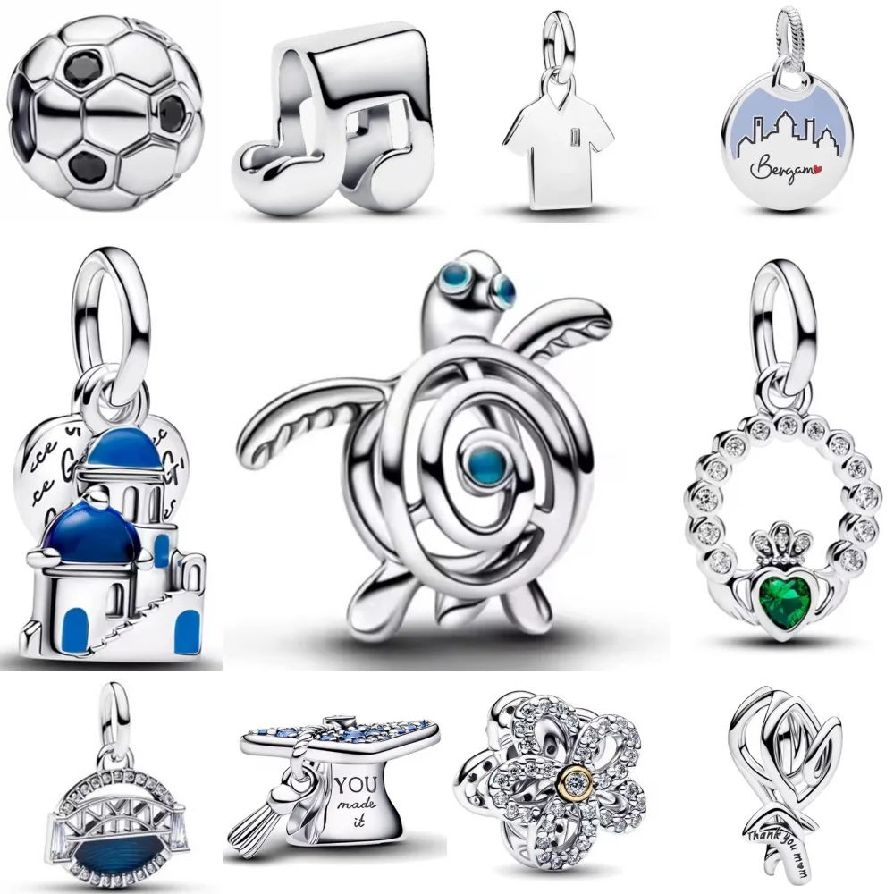 Hot Selling 925 Silver Apple, Turtle Bead Bird,Insect Pendant Suitable for Original Bracelet DIY Accessories Exquisite Jewelry ﻿ view 4