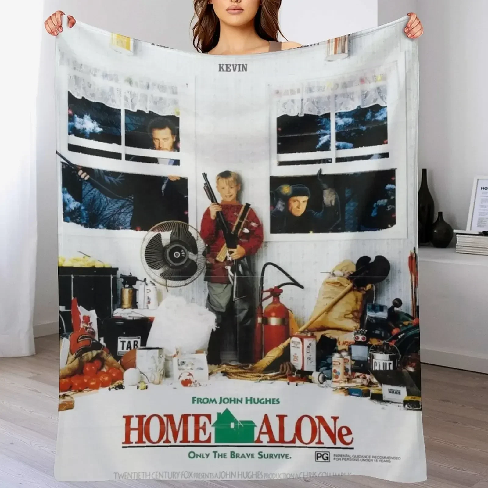 Home Alone Throw Blanket couch cozy soft plush fuzzy picnic outdoor blanket 4