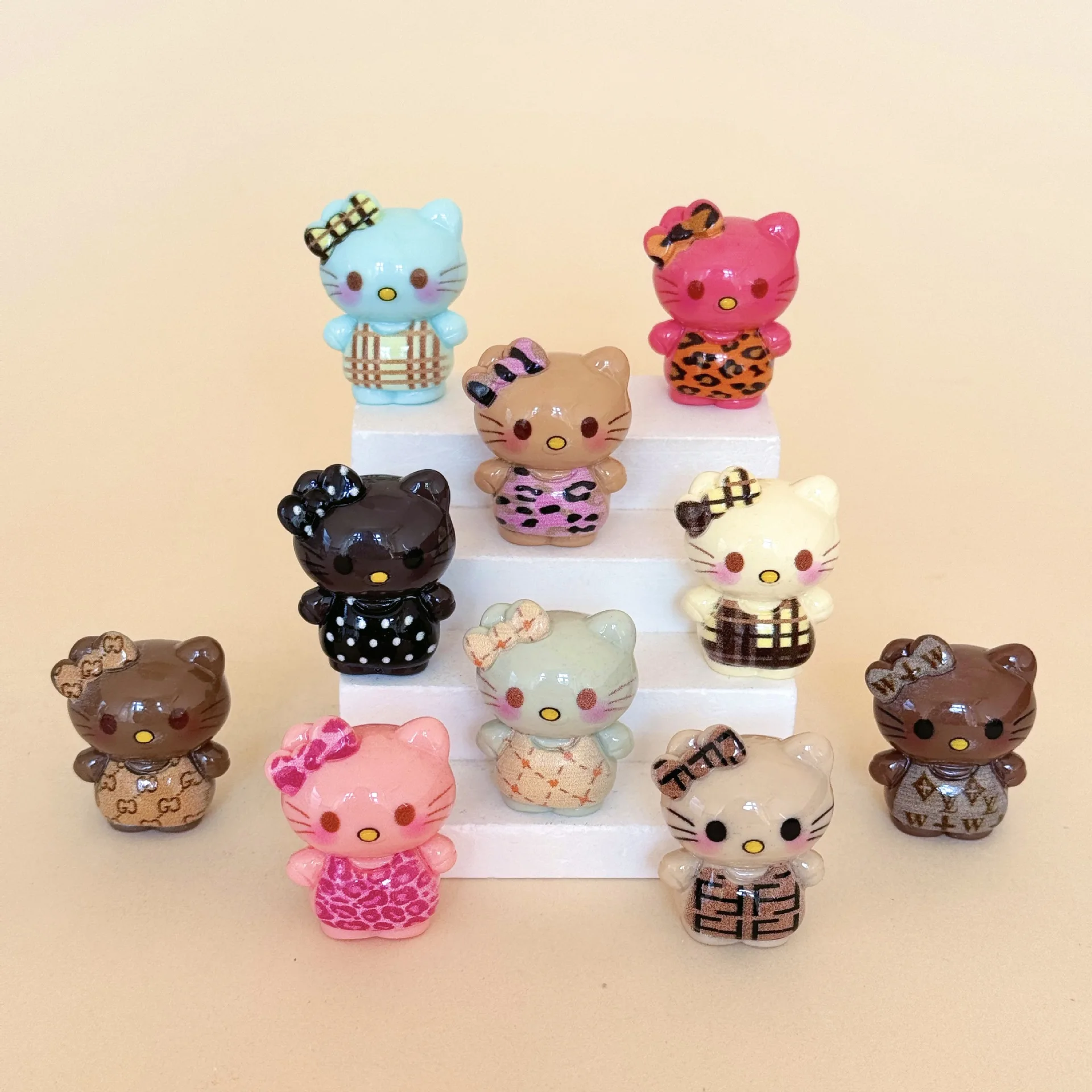 أسود ليوبارد طباعة KT صندوق أعمى الساحرة مطرز DIY بها بنفسك دلاية مجوهرات كيرينغ الحلي مكتب أو زينة السيارات الراتنج Accessori #5