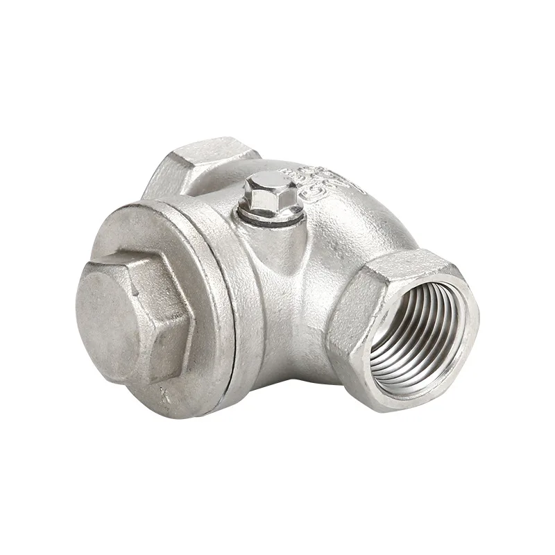1/2" DN15 Rückschlagventil Edelstahlventil One Way Swing Rückschlagventil Innengewinde WOG 200PSI Luftkompressorventil