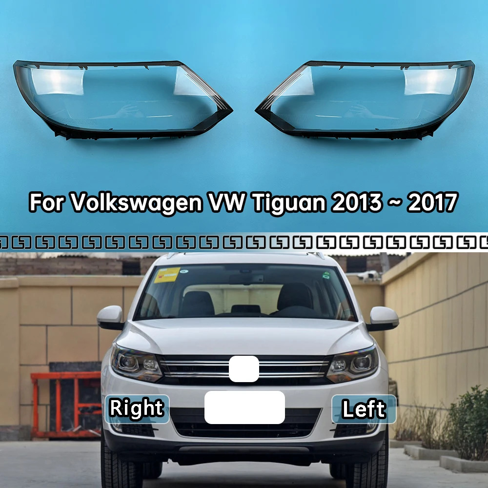 

For Volkswagen VW Tiguan 2013 2014 2015 2016 2017 Car Accessories Headlight Lamp Shade Headlamp Lampshade Cover Lens Plexiglass