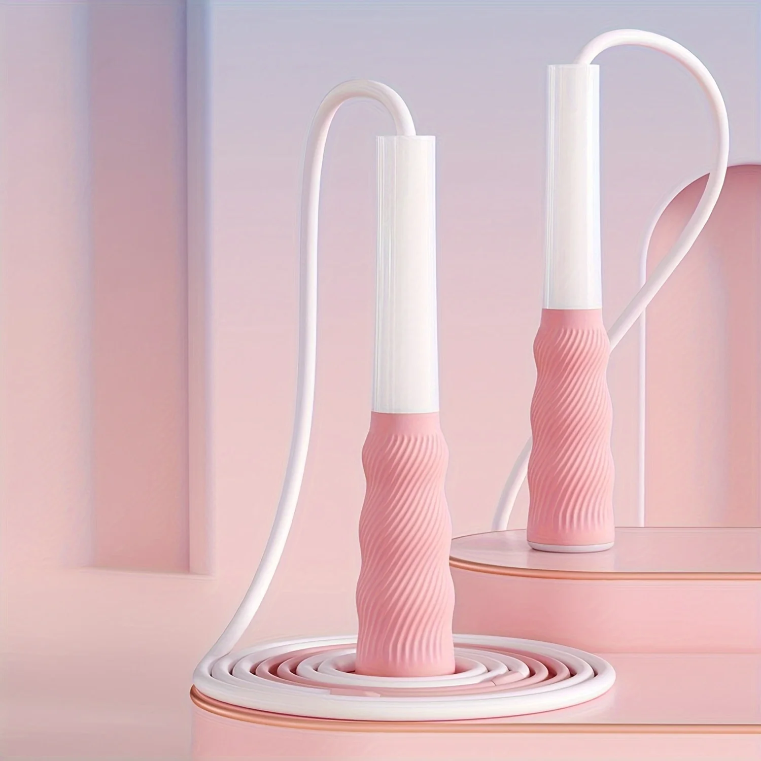 

Adjustable Speed Jump Rope for Effortless Skipping - Non-Tangling & Beginner-Friendly Rubber Exercise & Fitness Rope - Ideal for