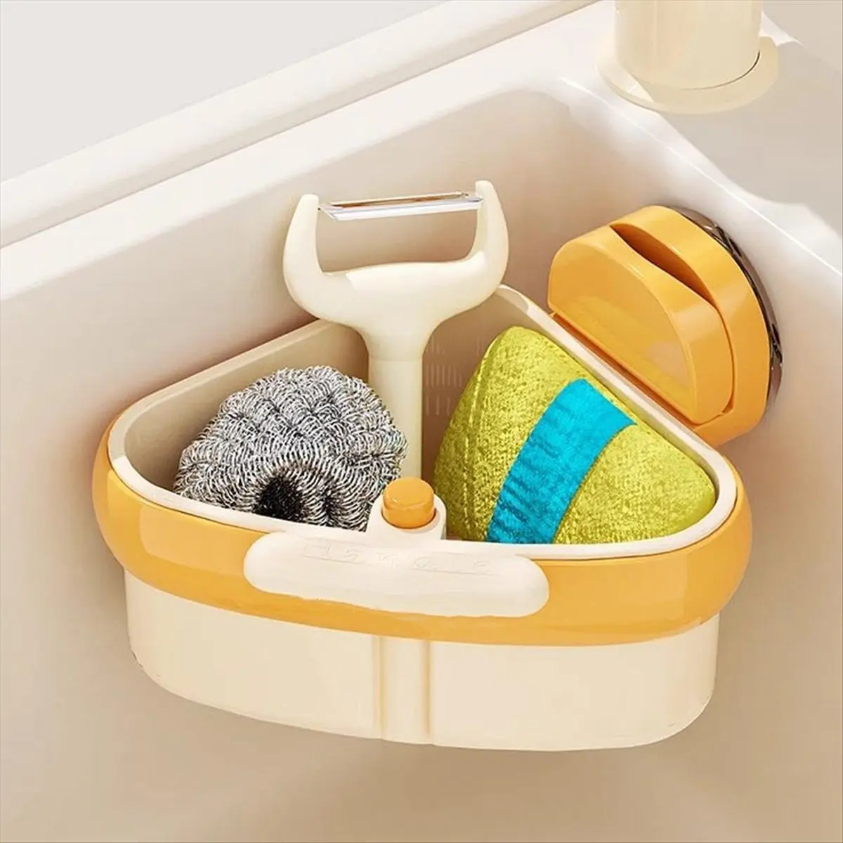 Sink Strainer Basket, Upgraded Suction Cup Sink Drainer Basket,Automatic Dumping Sink Strainer Basket, for Food Waste