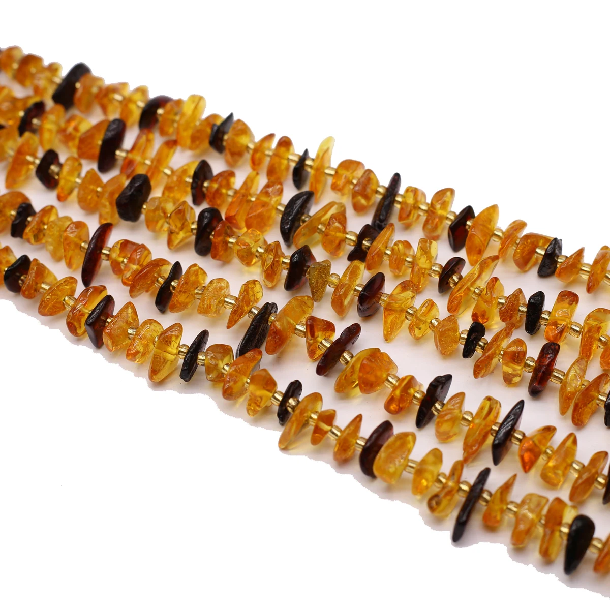 Natural Stone Irregular Gravel Mixing Colors Amber High-quality Beads Jewelry Making DIY Necklace Bracelet  Gift 15x10mm