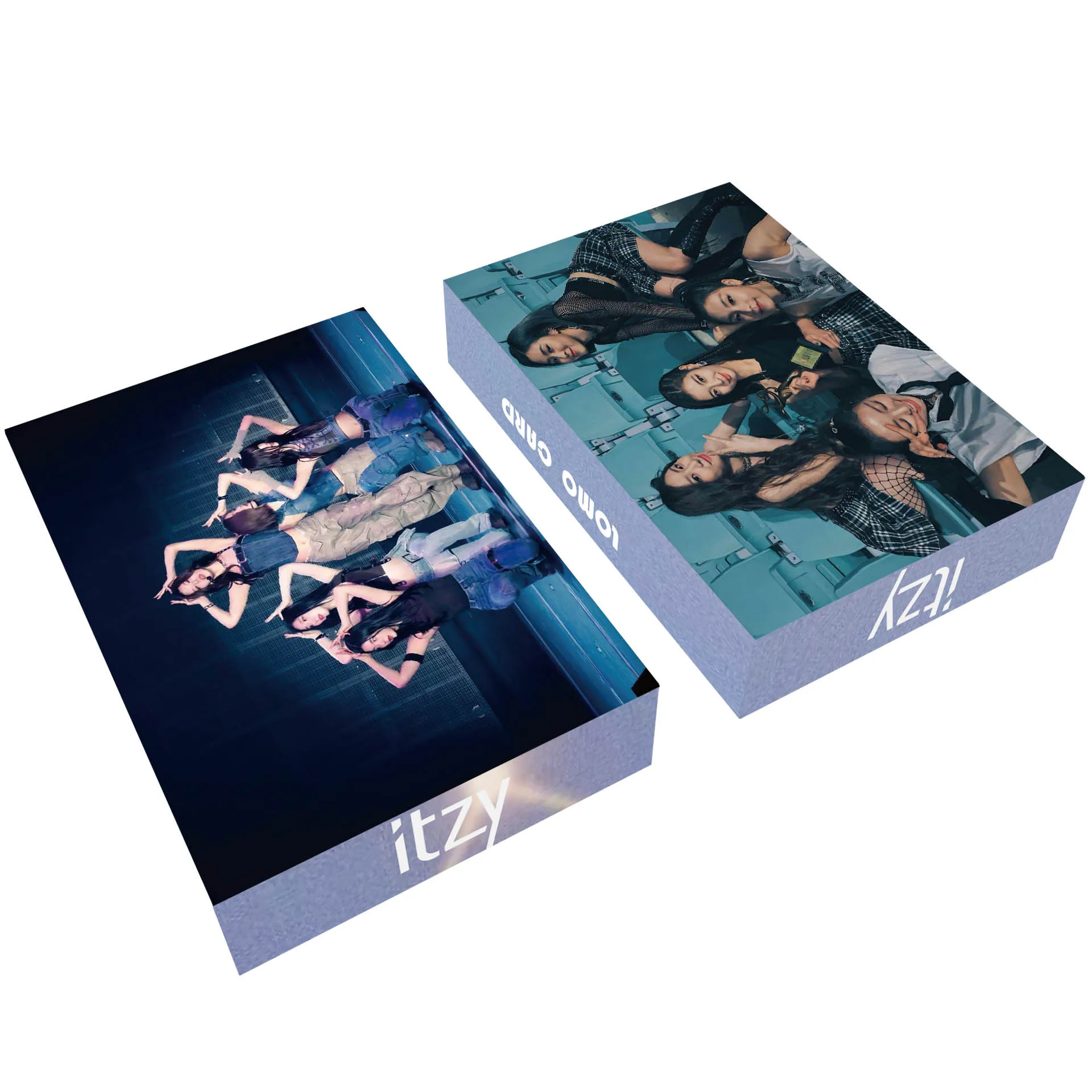 55Pcs/zestaw Kpop Idol ITZY nowy Album urodzony, aby być Lomo Card z nadrukiem HD karty fotograficzne prezent dla fanów Yuna Chaeryeong Ryujin Lia