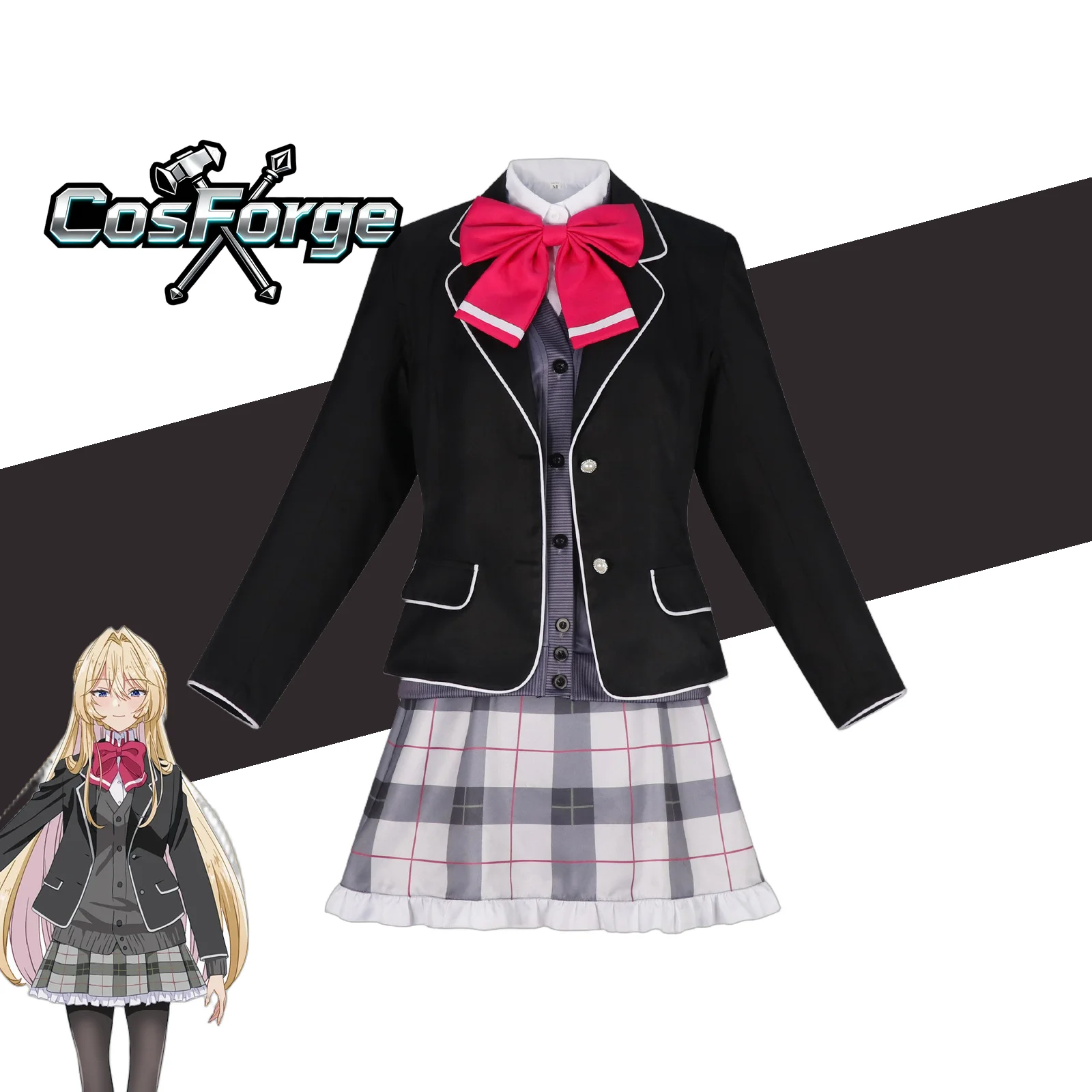 

Ozuka Mai Cosplay Costume - No Way I'll Be Your Lover JK School Uniform Skirt Women Halloween Campus Party Suit