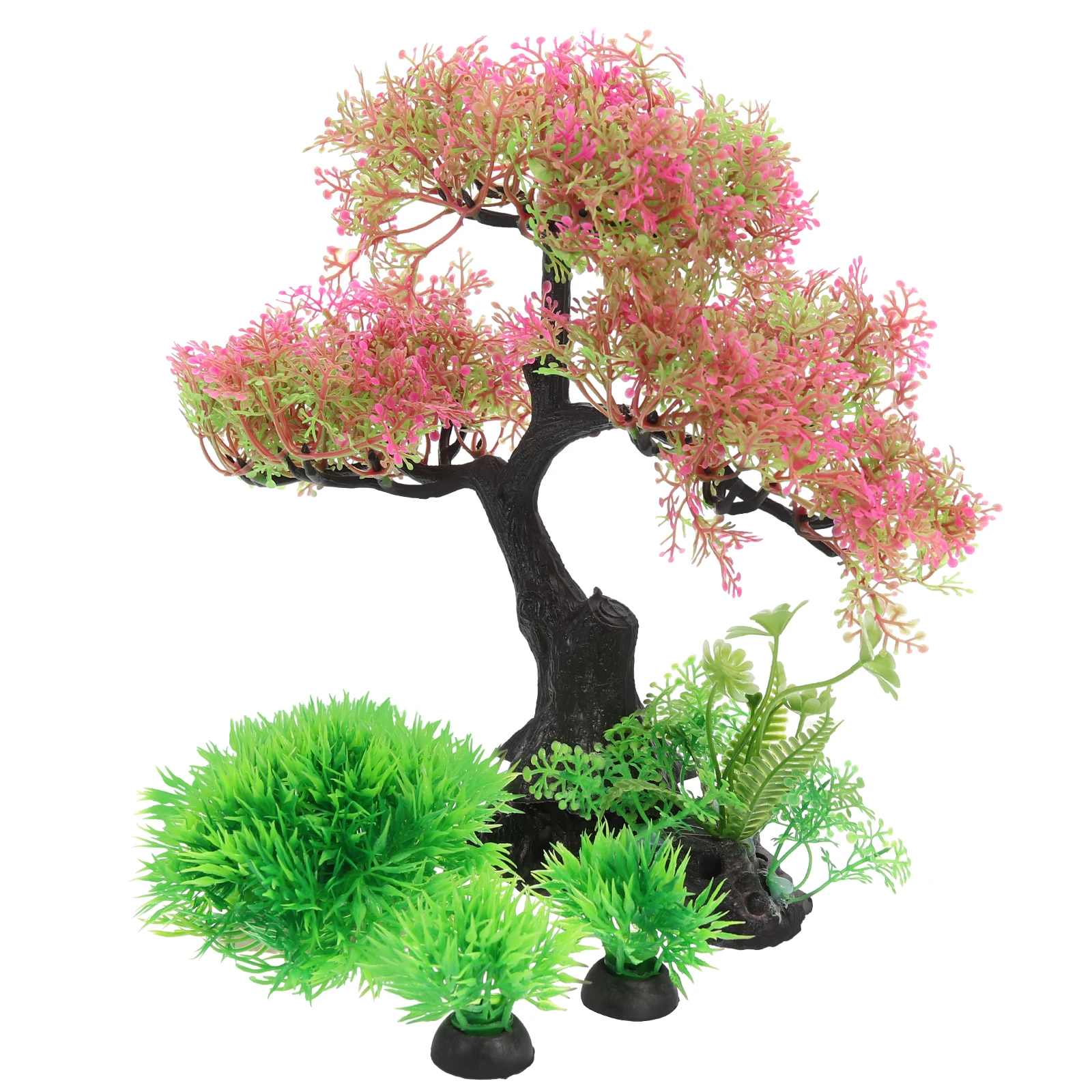 

Green Aquarium Plant Decoration Plants Simulated Bonsai Tank Decorations Resin Aquatic