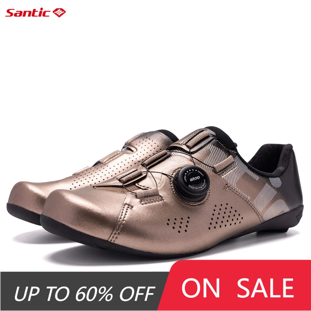 

Santic Road Bike Shoes Unisex Road Bike Cycling Shoes Nylon Sole Road Bicycle Breathable WS23041