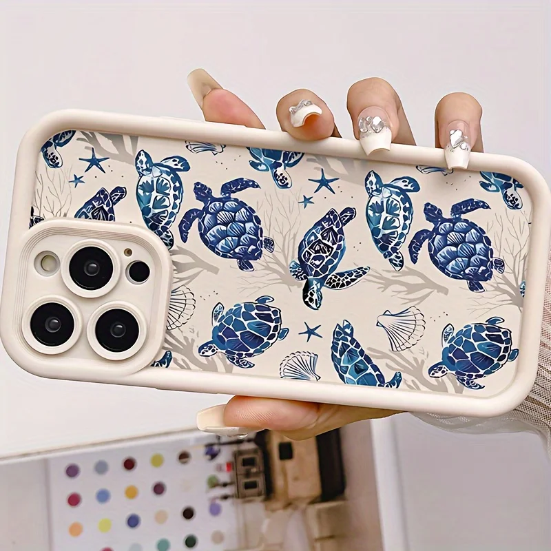 Capa protetora de precisão com tudo incluído anti-queda TPU multi-tartaruga para Apple Iphone11/12/13/14/15/16 17Pro Max Plus