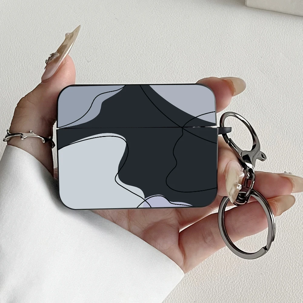 เคสหูฟังลายเรขาคณิตแบบมินิมอลสำหรับ AirPods 4/3/1/2 เคสหูฟังสำหรับ Apple รุ่น AirPods Pro 2/Pro 3/Pro