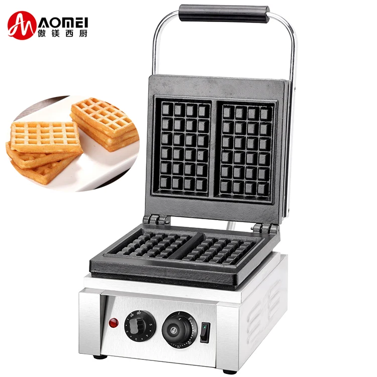 Stainless Steel Waffle Maker Square Custom Round Mini MachineBowl Electric Rotary Stick Belgian Commercial