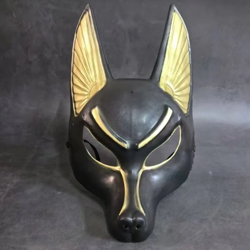 Máscara Retro de Halloween, accesorios de Cosplay, máscara de Anubis para hombre, decoración de Miss Halloween, accesorios de plástico para fiesta y Festival, máscaras para adultos