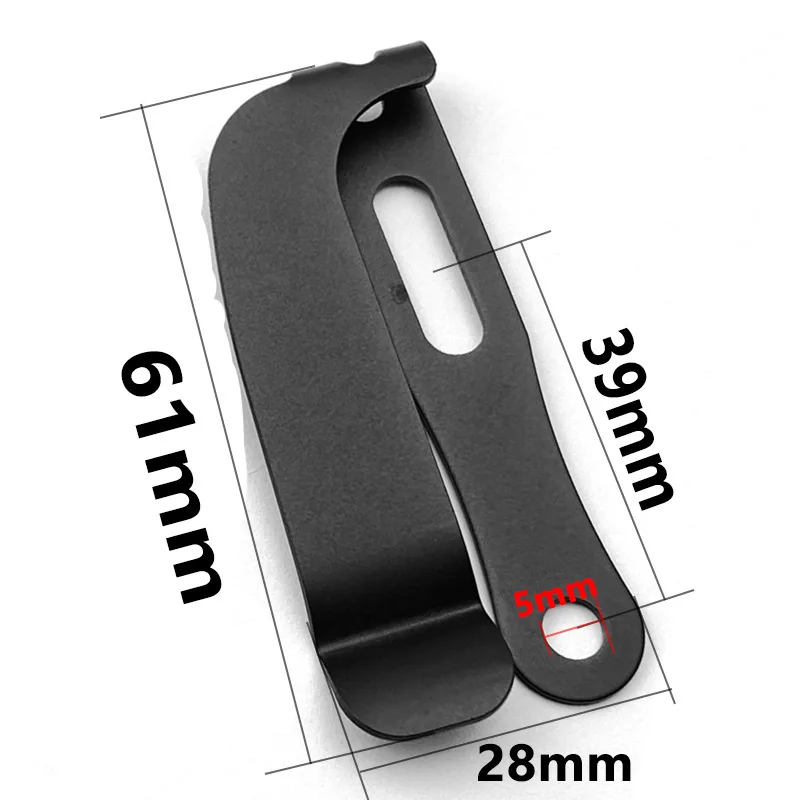 1 stuk Rvs K Schede Taille Clip Accessoires voor Mes Schede Terug Riemclip KYDEX IWB HOLSTER Draagschede Clips