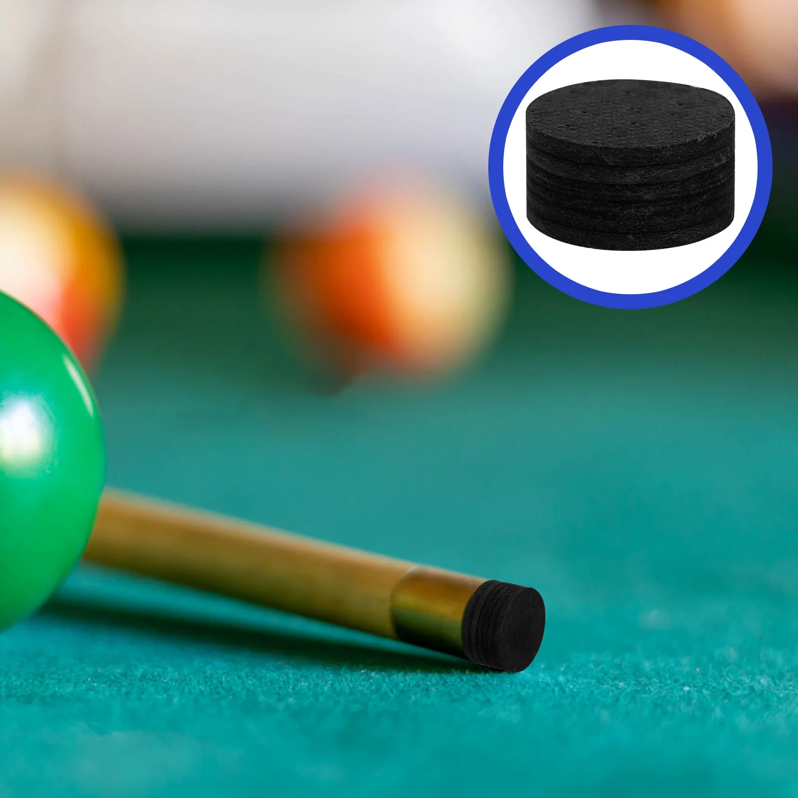

High-Quality Pool Cue Tip Multi-Layer Construction for Precise Shots and Long Lifespan Versatile Use Pool Cue Tip Tool