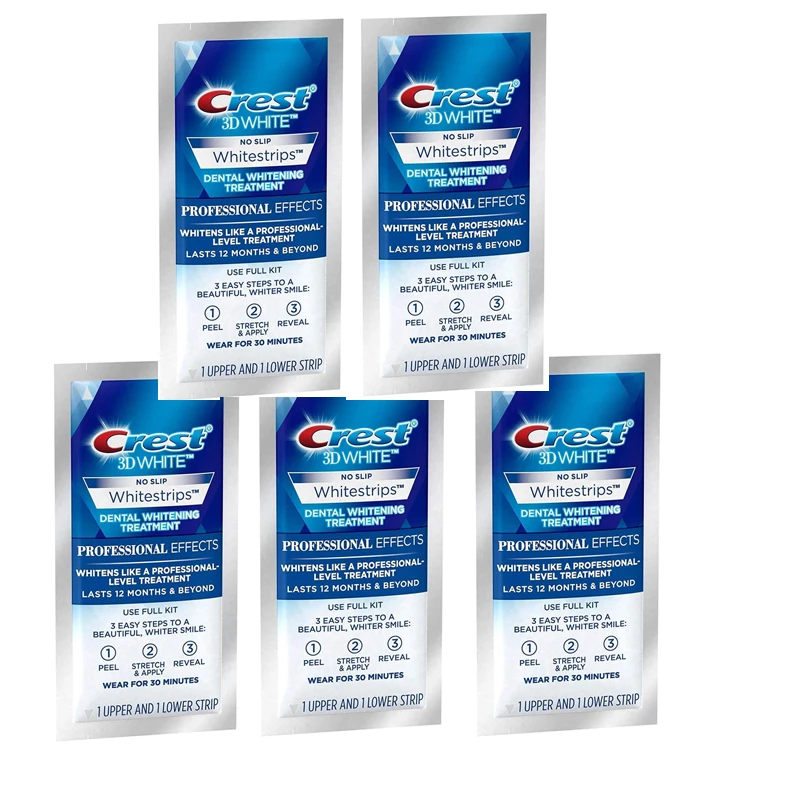 Crest Teeth Whitening Strips 3D Whitestrips Enamel Safe Fast Whiten Teeth in 20 days Teeth Whitening Strips