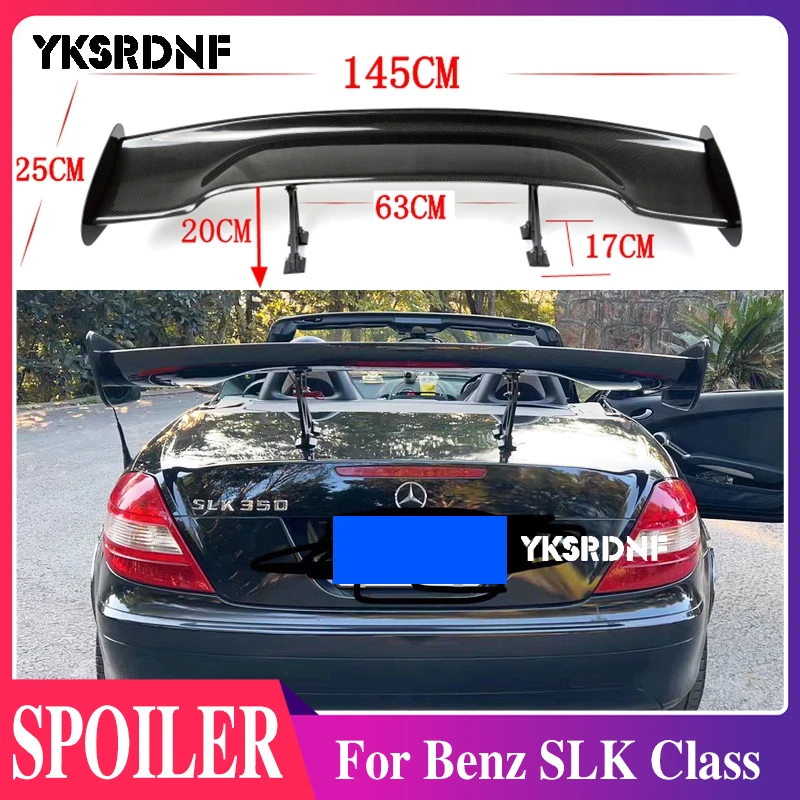 For Mercedes R171 R172 ABS Plastic Unpainted Rear Spoiler Wing for Benz SLK Class 2006- 2013 SLK200 SLK280 SLK300 SLK350