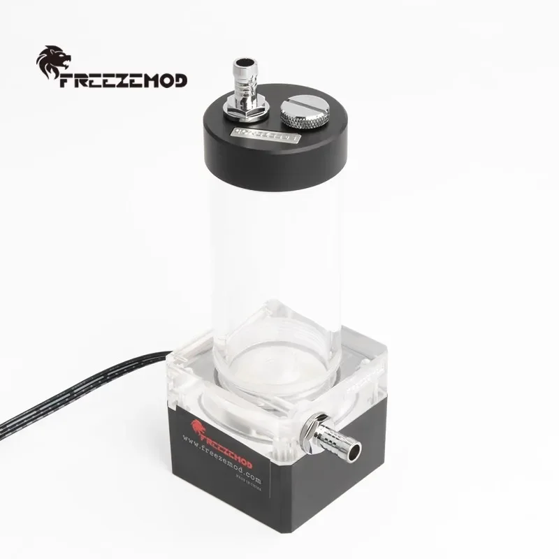 FREEZEMOD Computer Water-cooled Water Pump Acrylic Water Tank Integrated 24V Voltage Flow 480L/H POM Cover PUB-24PR