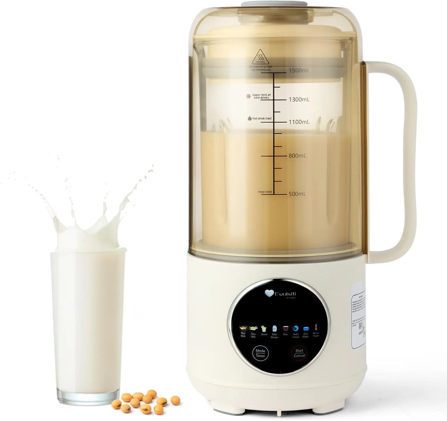 Multi Functional Automatic Homemade Plant-Based Milk,Soy Milk,Almond Milk,Oat Milk