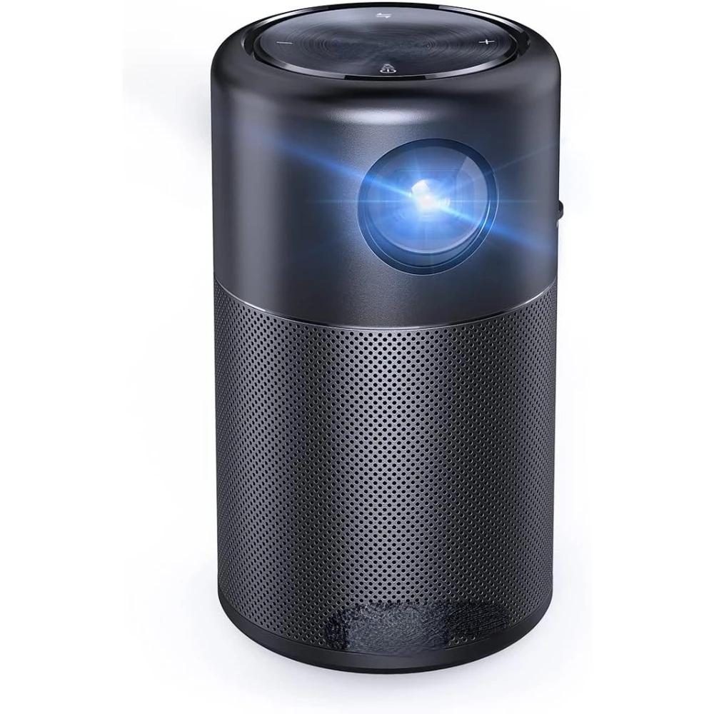 Capsule, Smart Wi-Fi Mini Projector, 100 ANSI Lumen Portable Projector, 360° Speaker, Movie Projector, 100 Inch Picture