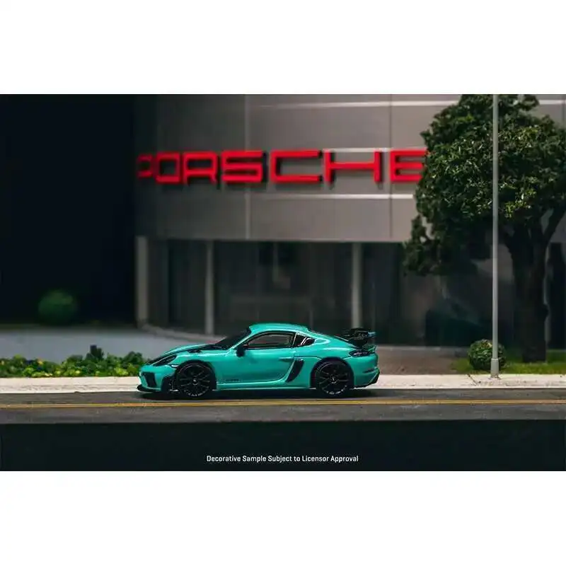 ما قبل البيع TW 1:64 بورش كايمان GT4 RS النعناع الأخضر دييكاست نموذج سيارة جمع اللعب Tarmac Works #3