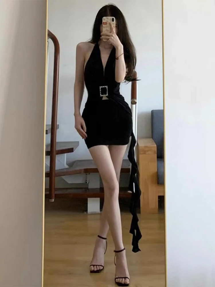 Dresses Sleeveless Womens Purple Spring Cotton Crew-Neck Adjustable Waistline Gathered A-Line Checked Age-Reducing Aesthetics OL