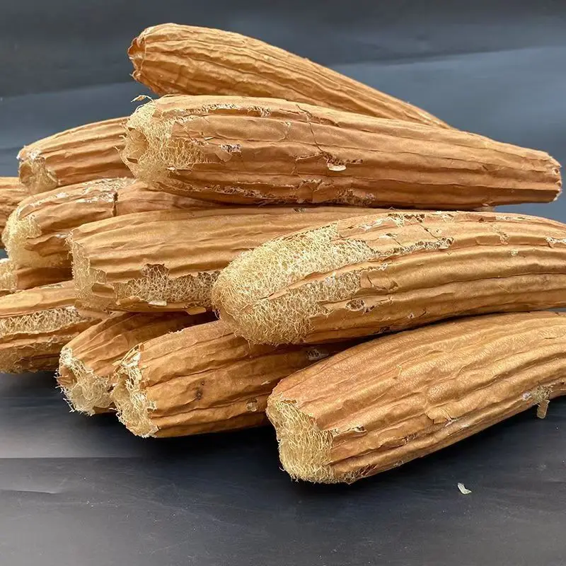 Natürlicher Luffa-Schwamm mit Hautschonender Wirkung, Umweltfreundlich, Wiederverwendbar für Körperpeeling, Küchenschrubb, Sanft und Effektiv für Alle Hauttypen, Langlebig