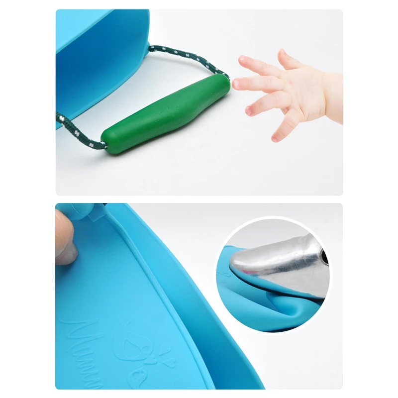 Kids Beach Bucket Silicone Folding Hand-Held Barrel Toy Baby Shower Bath Toy Sand Dabbling Pour Water Toy