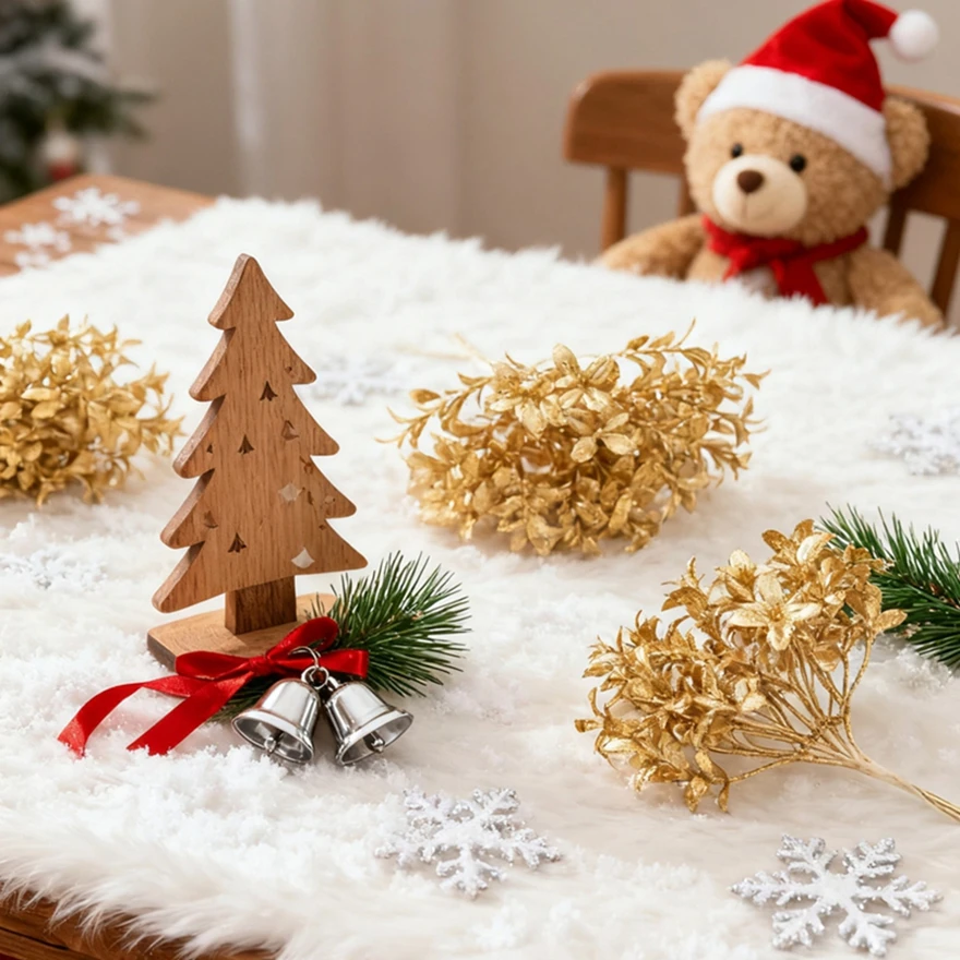 نبات الزهور الاصطناعية غرفة المنزل شجرة عيد الميلاد الزفاف زهرية حشو ديكور باقة ملحق جميل لتقوم بها بنفسك هدية الزينة الخاصة