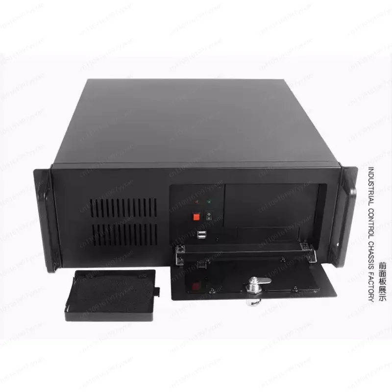 19-Inch rack-mounted 4U industrial control chassis for industrial computers, support ATX server main board ordinary power supply