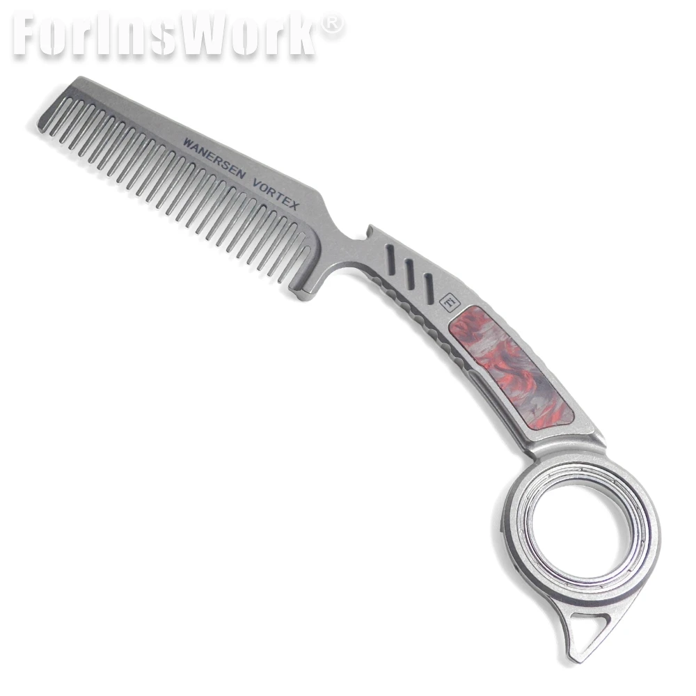 多機能 EDC ツール TC21 チタン スピナー コーム ボトルオープナー フィジェットトイ ストレス解消ガジェット